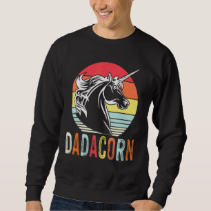 Dadacorn - Zauberhafte Rainbow Unicorn Horse Famil Sweatshirt