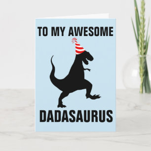 DADASAURUS DINOSAUR BIRTHDAY CARD KARTE