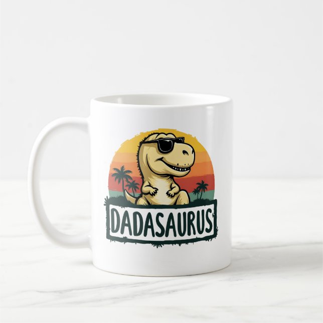 Dadasaurus Dinosaur Dad Dada Saurus Father’s Day Kaffeetasse (Links)