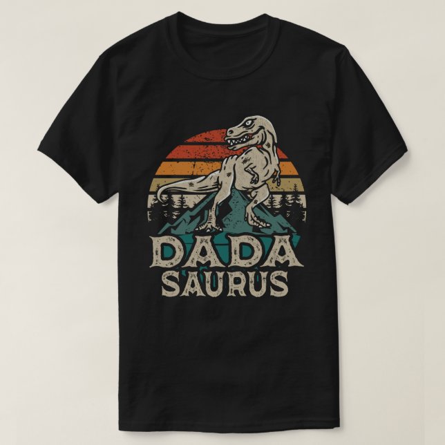 Dadasaurus Dinosaur Dad Dada Saurus Father’s Day T-Shirt (Design vorne)
