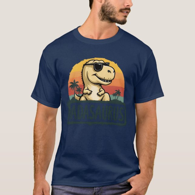 Dadasaurus Dinosaur Dada Saurus Fathers Day Freund T-Shirt (Vorderseite)