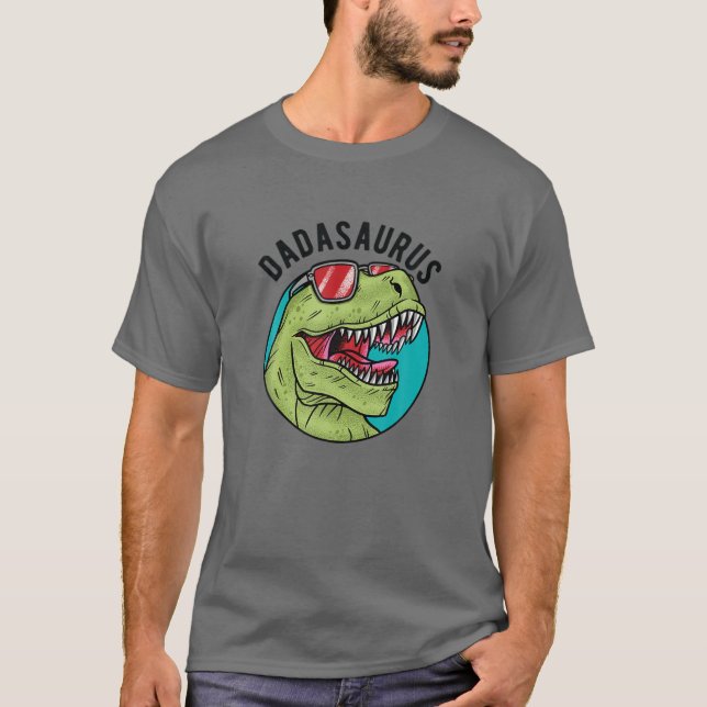Dadasaurus, T Rex Dinosaurier, Dada Saurus Geschen T-Shirt (Vorderseite)