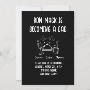 Dadchelor Bier und Party Einladung