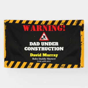 Dadchelor Party VATER im Bau Banner