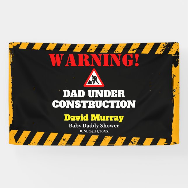 Dadchelor Party | VATER im Bau Banner (Horizontal)