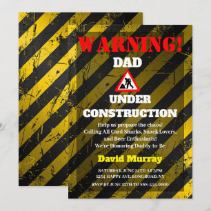Dadchelor Party   VATER im Bau Einladung