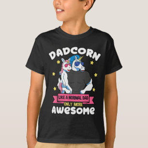 Dadcorn 1 Kind Vater am Tag des Vaters Einhorn Toc T-Shirt