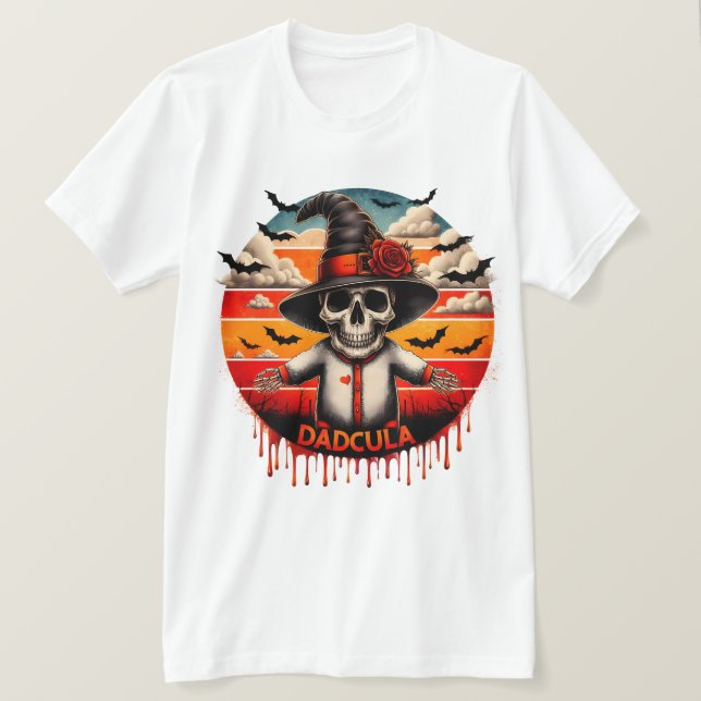 Dadcula Baby Announcement - Skeleton-Themed Baby T-Shirt (Design vorne)