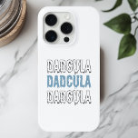 "Dadcula Blue Halloween Case-Mate iPhone Hülle<br><div class="desc">Schützen Sie Ihr iPhone 15 Pro mit einer Touch Halloween-Spaß mit unserem "Dadcula" Blue Halloween Case! Dieses speziell für Väter konzipierte Gehäuse ist mit dem spielerischen "Dadcula" Design in fett gedruckten, unheimlichen Schriften auf coolem blauen Hintergrund ausgestattet. Dieser dauerhafte Gehäuse bietet Stil und Schutz und schützt Ihr Telefon vor Kratzern,...</div>