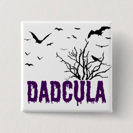 Dadcula Lila Dripping Schriftart Fliegende Flederm Button