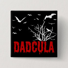 Dadcula Red Dripping Schriftart Flying Bats Button