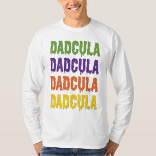 Dadcula tropfende Schriftart generisches Halloween T-Shirt