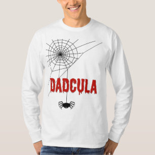 Dadcula tropfendes Blut-Schrift und Spinne T-Shirt