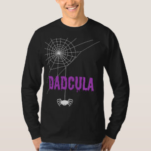Dadcula tropfendes Blut-Schrift und Spinne T-Shirt