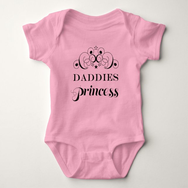 Daddies Princess Baby Tutu Gay Parents Baby Strampler (Vorderseite)