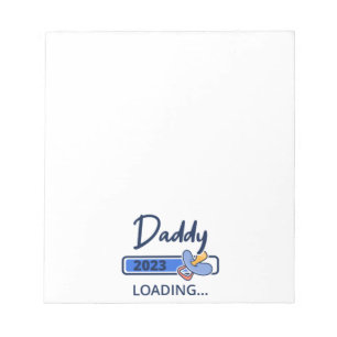 Daddy 2023 Ladung I - zum Vater befördert Notizblock