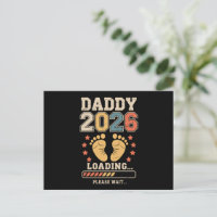 Daddy 2026 Lade Baby-Ankündigung Erwartender Vater