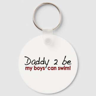 Daddy 2 Be Jungs können schwimmen Schlüsselanhänger