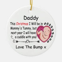 Daddy, aus dem Personalisierten Foto zu kommen Keramik Ornament