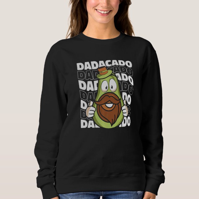 Daddy Avocado Father - Papa Dad Premium Sweatshirt (Vorderseite)