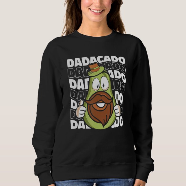 Daddy Avocado Father - Papa Dad Sweatshirt (Vorderseite)