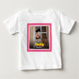 Daddy Baby Boy Baby Girl Daughter Son Custom Foto T-shirt