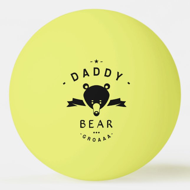 Daddy Bär Tischtennisball (Vorderseite)