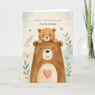 Daddy Bär und Kleiner Bär zum Vatertag Karte