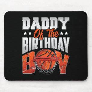 Daddy Basketball Geburtstag Boy Family Baller b-Ta Mousepad