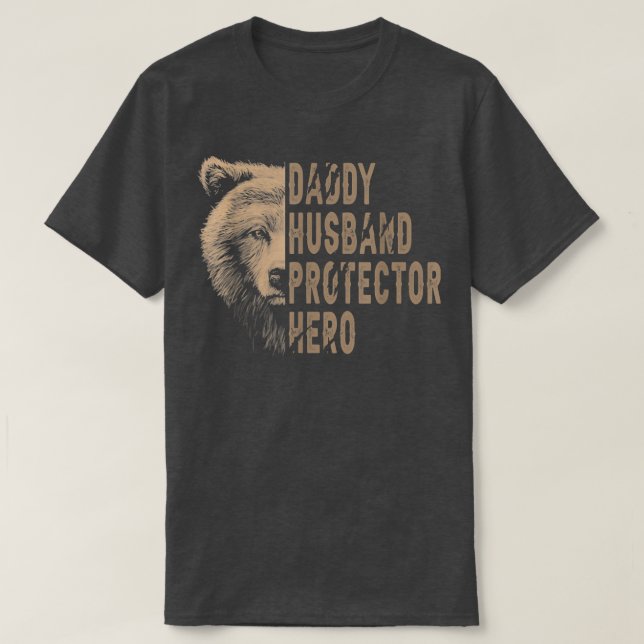 Daddy Bear Dad Gift  T-Shirt (Design vorne)