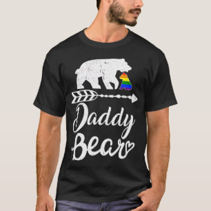 Daddy Bear LGB Rainbow Pride Gay Lesbian  T-Shirt
