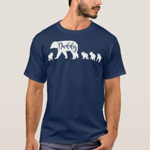 Daddy Bear mit 4 Four Cubs Vater Pater Papa Gesche T-Shirt