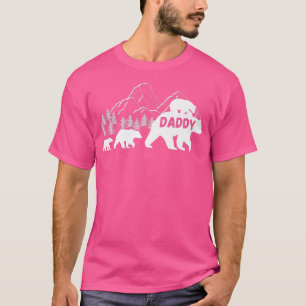 Daddy Bear mit Cubs Vintag Sunset - Retro Family T-Shirt