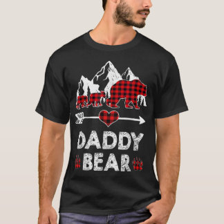 Daddy Bear Shirt, Red Buffalo Kariert Daddy Bear P T-Shirt