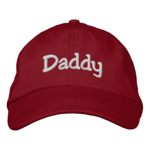Daddy bestickte Baseball Hat Cap Rot Baseballkappe