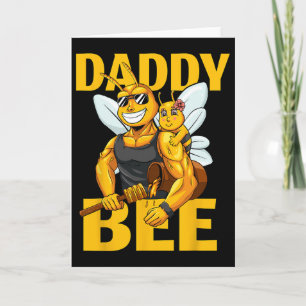 Daddy Biene Imkerei Honig Daddy mit Tochter Mädche Karte