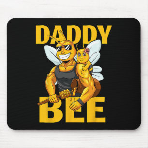 Daddy Biene Imkerei Honig Daddy mit Tochter Mädche Mousepad