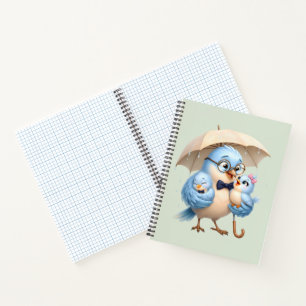 Daddy Bird Familien Spiralblock Schreibjournal Notizbuch