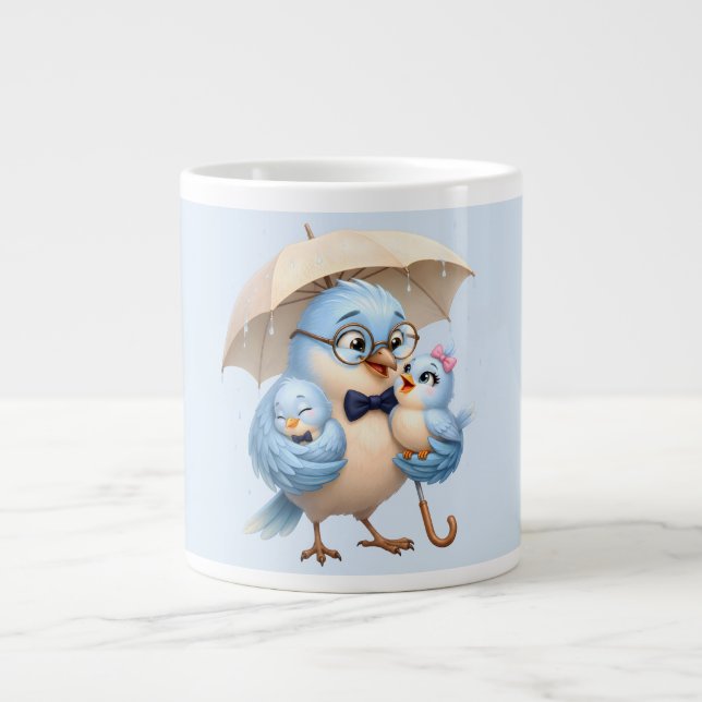 Daddy Bird Tasse zum Vatertag Kaffee (Vorderseite)