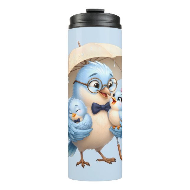 Daddy Bird Thermobecher Reisekaffeetasse Thermosbecher (Vorderseite)