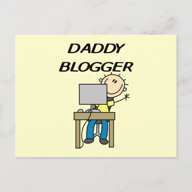 Daddy Blogger Postkarte (Vorderseite)