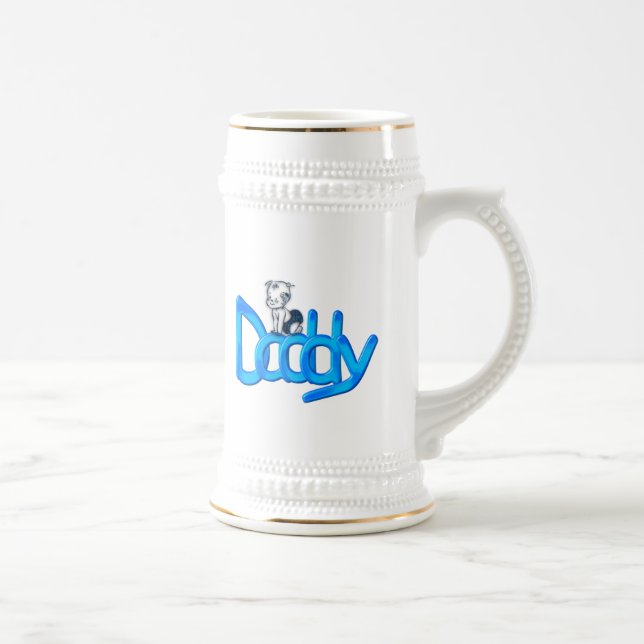 Daddy Blue Baby Bierglas (Rechts)