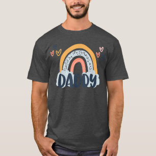 Daddy Boho Rainbow Birthday Matching Vater Daughte T-Shirt
