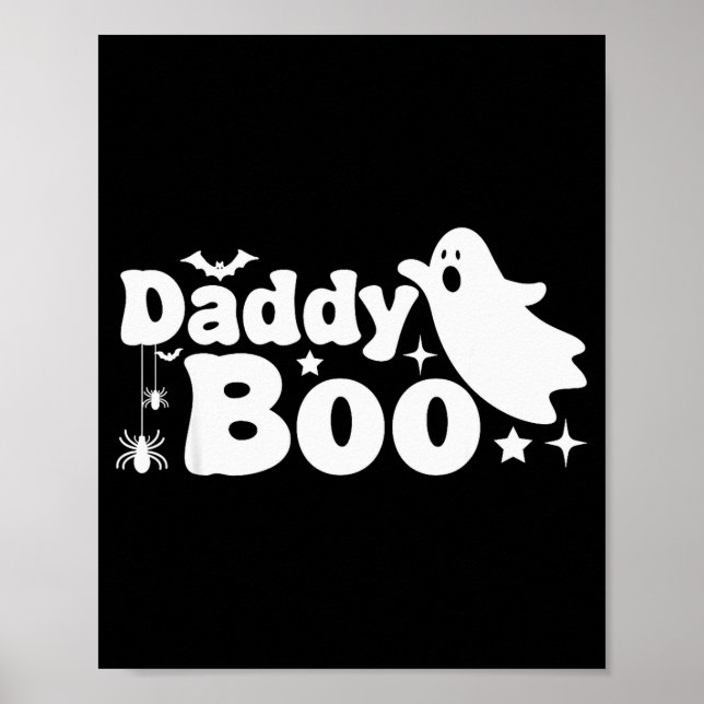 Daddy Boo Funny Ghost Halloween Family Matching  Poster (Vorne)