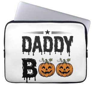 Daddy Boo Vintage Halloween-Kürbis-Shirt-Design_1 Laptopschutzhülle