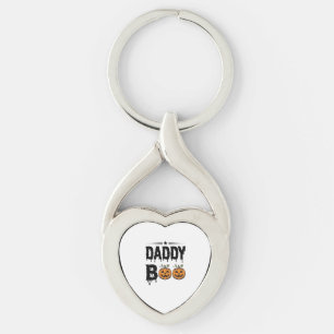 Daddy Boo Vintage Halloween-Kürbis-Shirt-Design_1 Schlüsselanhänger