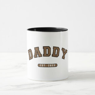 Daddy Brown Leder Est. Established Grafik Tasse