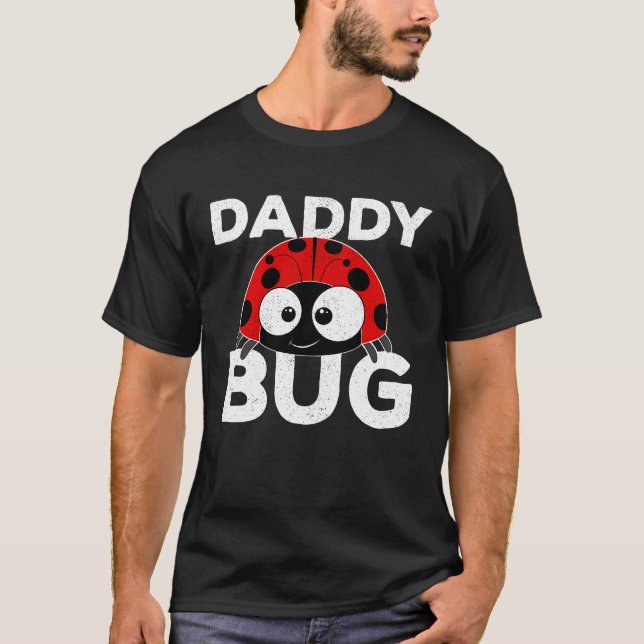 Daddy Bug  Ladybug  Cute Dad Fathers Day T-Shirt (Vorderseite)