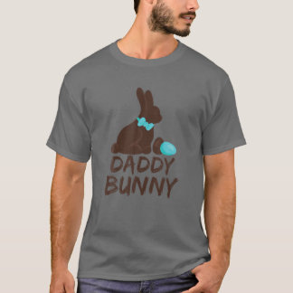Daddy Bunny Chocolate Cute Matching Family Easter' T-Shirt