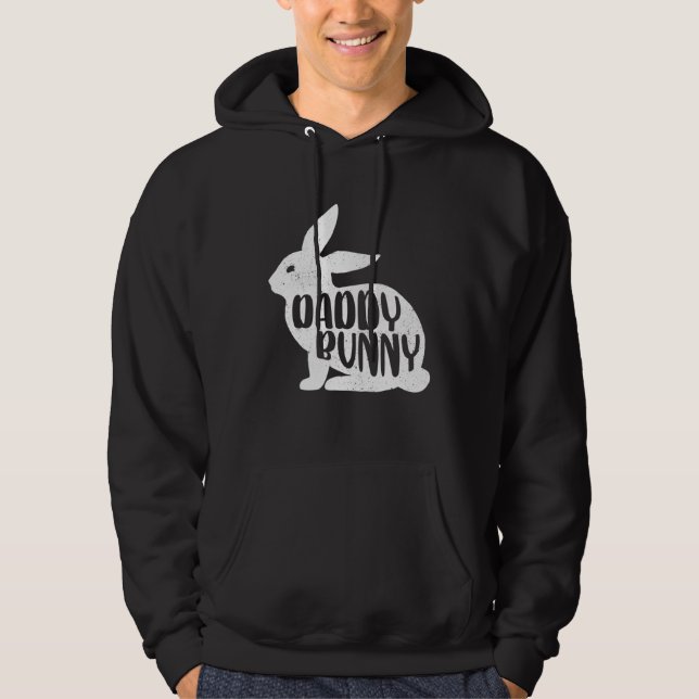 Daddy Bunny Cute Matching Family Easter Hoodie (Vorderseite)